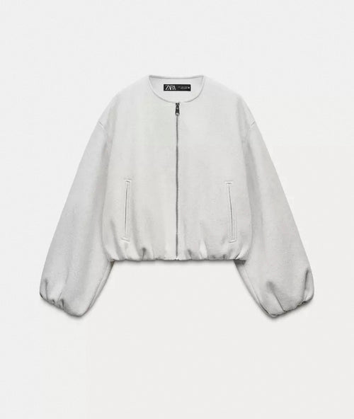 Airy Wool Bomber