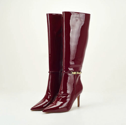 Crimson Luxe Boots