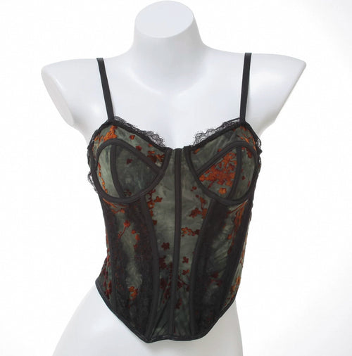 Obsidian Floral Corset