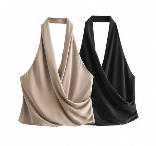 Silk Drape Halter