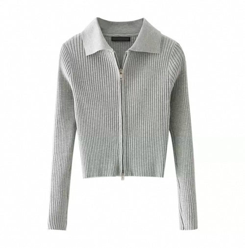 Luxe Ribbed Zip-Up