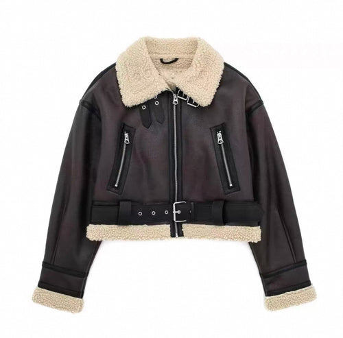Virale Shearling Jacke