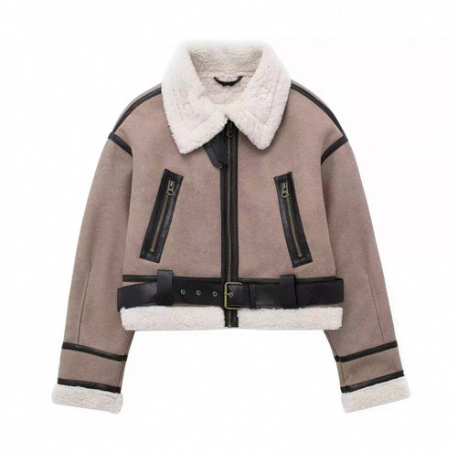 Virale Shearling Jacke
