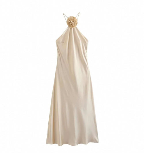 Rose Halter Gown