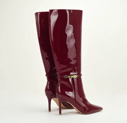Crimson Luxe Boots