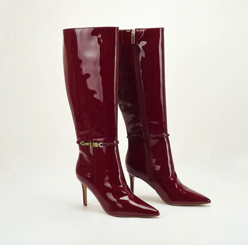 Crimson Luxe Boots