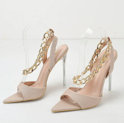 Golden Mirage Heels
