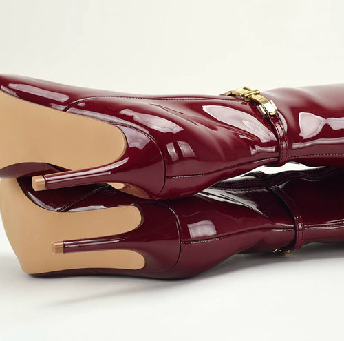 Crimson Luxe Boots