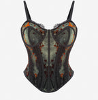 Obsidian Floral Corset