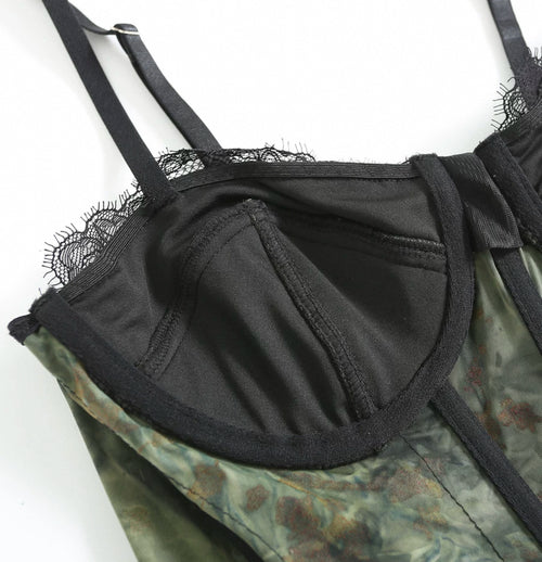 Obsidian Floral Corset
