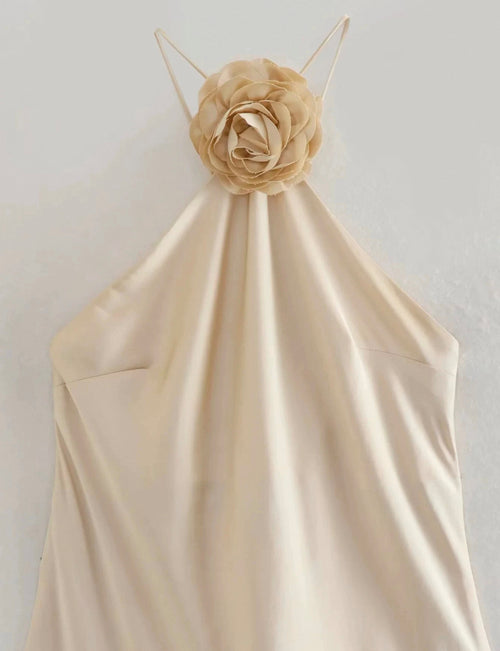 Rose Halter Gown