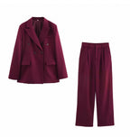 Crimson Power Suit