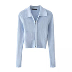 Luxe Ribbed Zip-Up