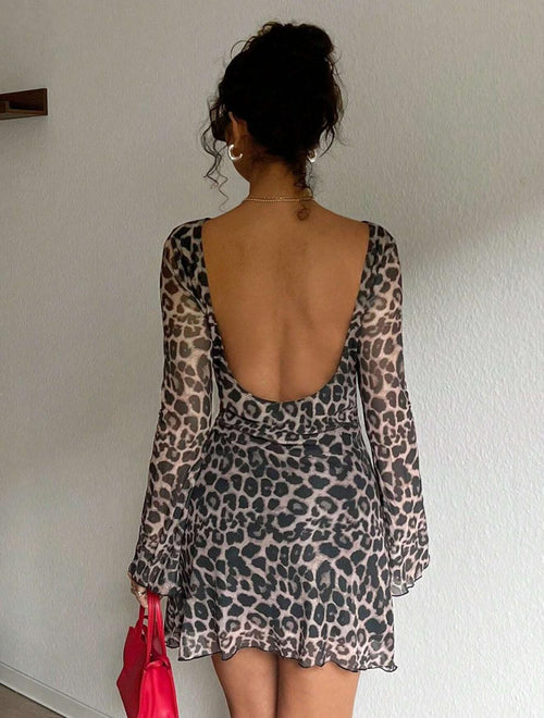 Virales Leoprint Kleid